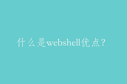 webshell的特点